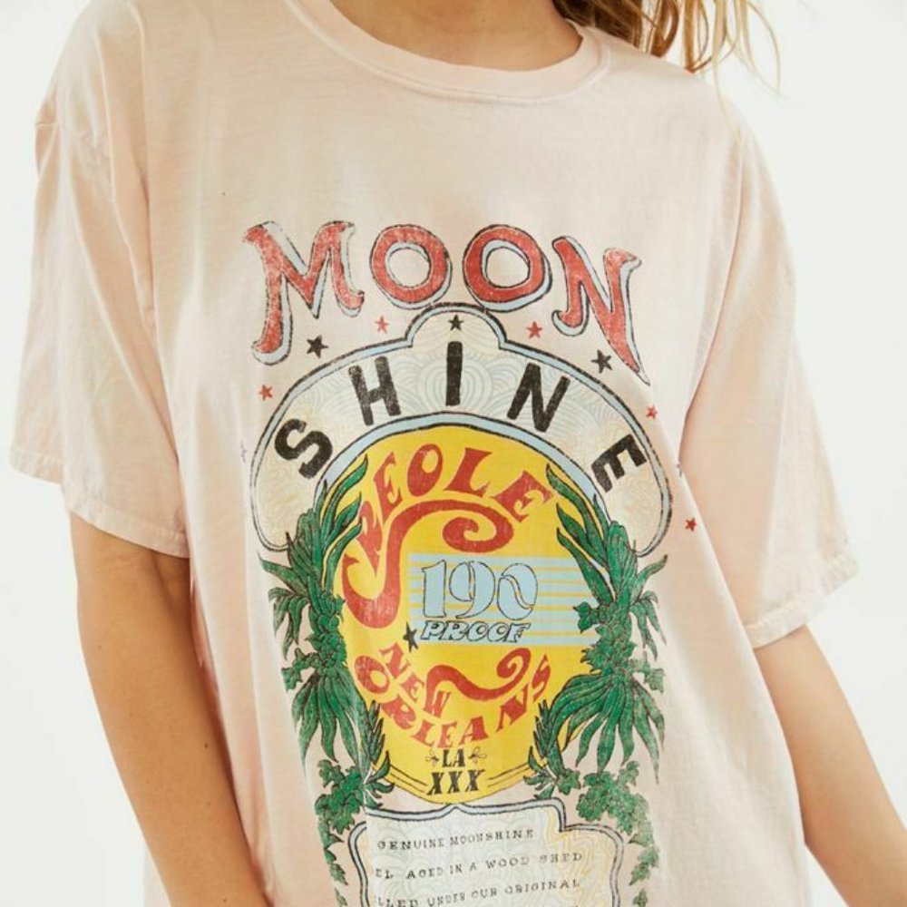Project Social T T-Shirt Dress "Moonshine" Peach